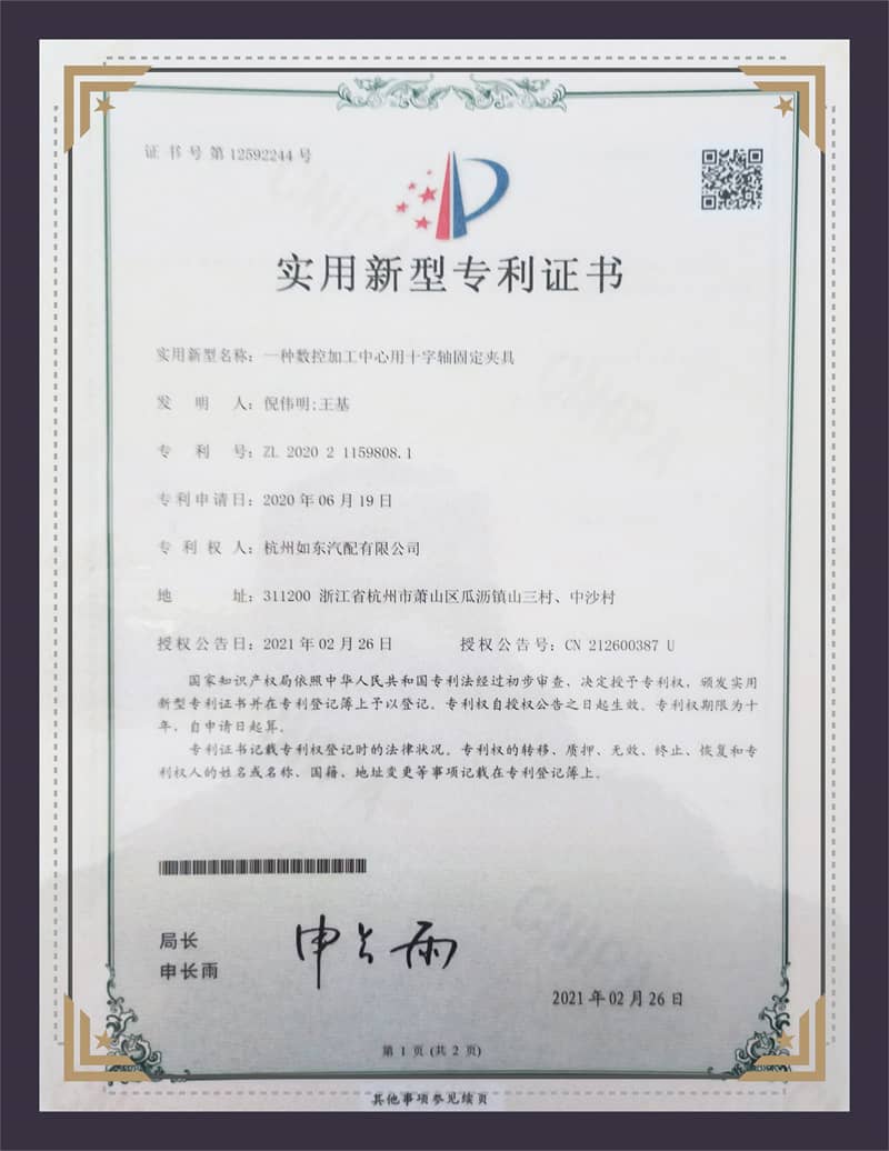 Sijil Paten Model Utiliti